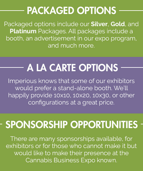 Imperious Expo provides packaged, a la carte, and sponsorship opportunities for the Cannabis Business Expo